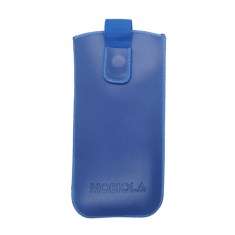 Vysouvací pouzdro pro MOBIOLA MB2400, MB3120, MB3120i, MB3200i, MB4120, MB4280 kožené, modré