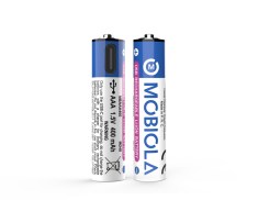 Nab&iacute;jec&iacute; baterie AAA,  USB-C, 400 mAh, 1.5 V - 2 ks