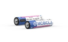 Nabíjecí baterie AAA,  USB-C, 400 mAh, 1.5 V - 2 ks